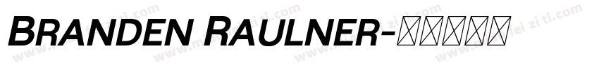 Branden Raulner字体转换